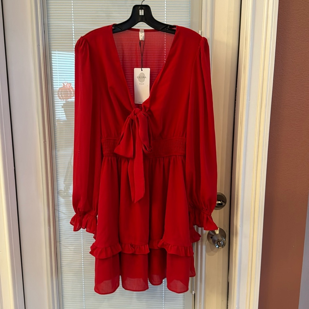 Valentine red party dress